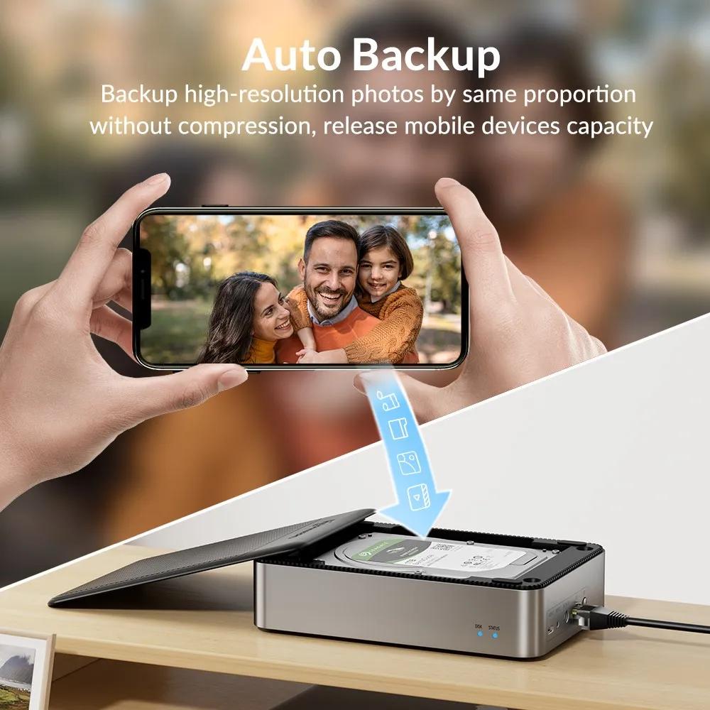 PHIXERO 3.5 inch HDD/SSD Enclosure NAS Network HDD Storage Box HD External Case USB Hard Disk Drive House Personal Cloud Serve | Hyobase